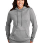 Port & Company Womens Core Fleece Hooded Sweatshirt Hoodie - Heather Grey