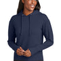 Sport-Tek Womens Sport-Wick Moisture Wicking Flex Fleece Hooded Sweatshirt Hoodie - True Navy Blue