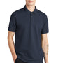 Mercer+Mettle Mens Moisture Wicking Short Sleeve Polo Shirt - Night Navy Blue