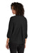 Mercer+Mettle MM2011 Stretch Crepe 3/4 Sleeve Polo Shirt Deep Black Back