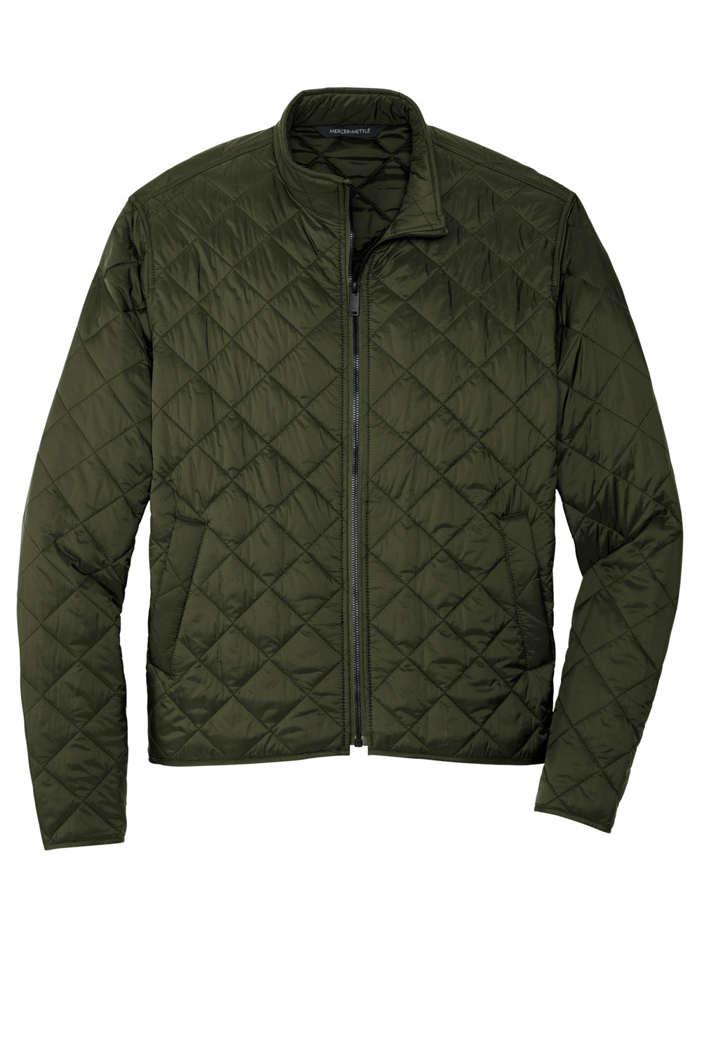 Mercer+Mettle MM7200 Quilted Full Zip Jacket Townsend Green Flat Front