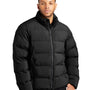 Mercer+Mettle Mens Water Resistant Full Zip Puffy Jacket - Deep Black