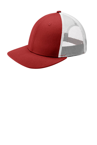 New Era NE207 Low Profile Snapback Trucker Hat Scarlet Red/White Front