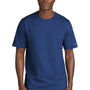 New Era Mens Moisture Wicking Short Sleeve Crewneck T-Shirt - Royal Blue