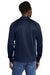 New Era Mens Full Zip Track Jacket True Navy Blue/White Side