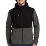 The North Face Mens Castle Rock Wind & Water Resistant Full Zip Hooded Jacket - Asphalt Grey - Closeout