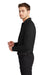 Ogio Mens Caliber 2.0 Long Sleeve Polo Shirt Blacktop Side