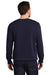Port & Company Mens Beach Wash Fleece Crewneck Sweatshirt True Navy Blue Back