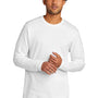 Port & Company Mens Long Sleeve Crewneck T-Shirt - White