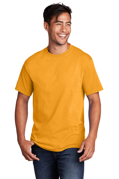 Port & Company PC54DTG Core Cotton DTG Short Sleeve Crewneck T-Shirt Gold Front