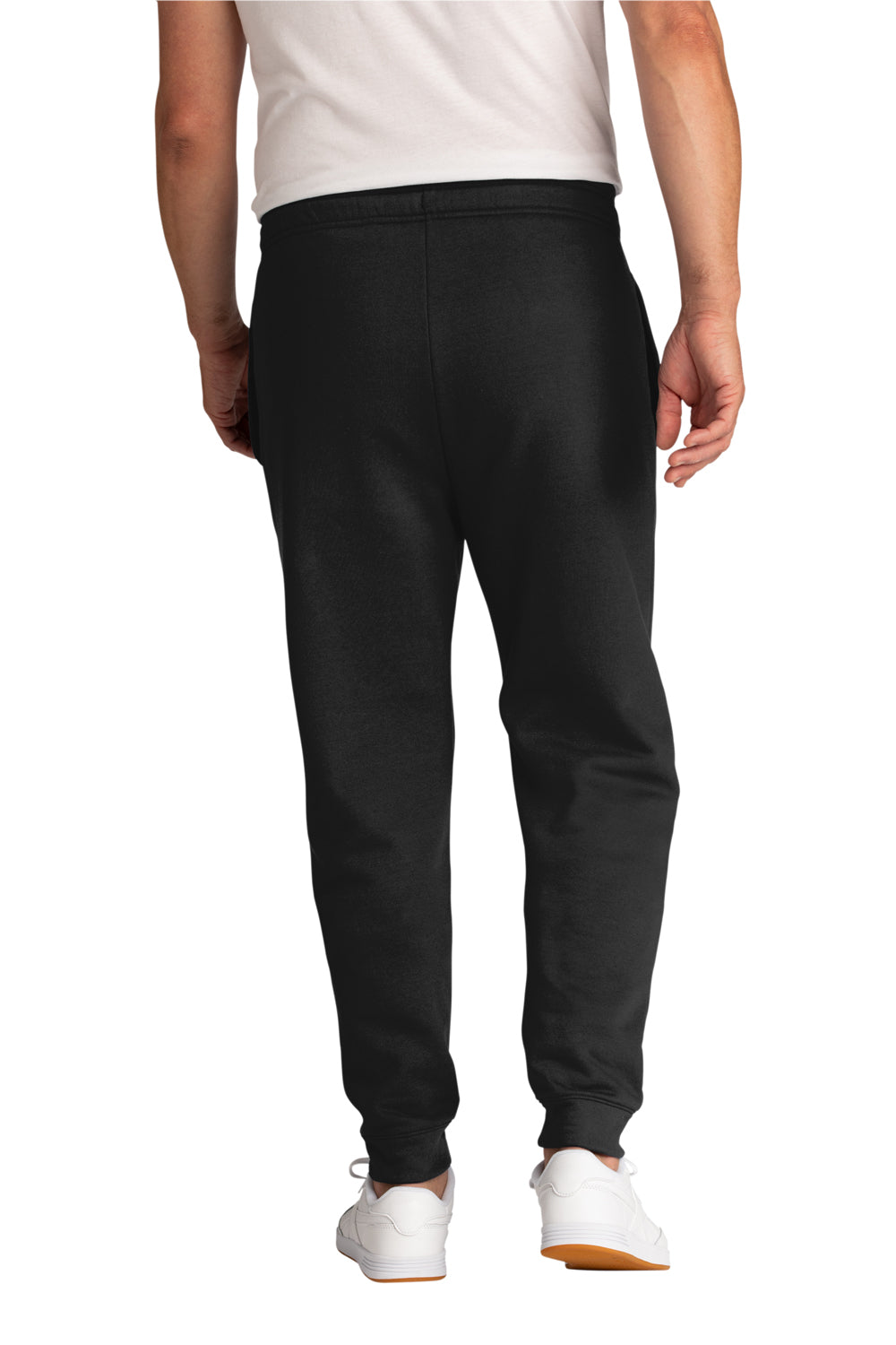 Port & Company PC78J Core Fleece Jogger Sweatpants w/ Pockets Jet Black Back