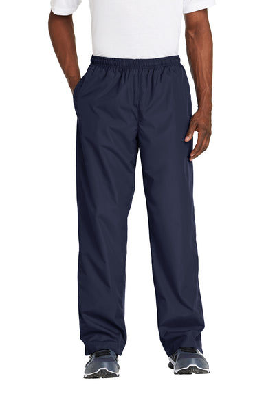 Sport-Tek PST74 Wind Pants w/ Pockets True Navy Blue Front