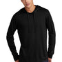 Sport-Tek Mens Moisture Wicking Long Sleeve Hooded T-Shirt Hoodie - Black