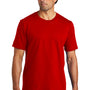 Volunteer Knitwear Mens USA Made Chore Short Sleeve Crewneck T-Shirt - Flag Red