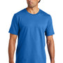 Volunteer Knitwear Mens USA Made Chore Short Sleeve Crewneck T-Shirt - True Royal Blue