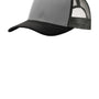 Port Authority Mens Adjustable Trucker Hat - Gusty Grey/Black/Steel Grey
