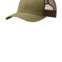 Port Authority Mens Adjustable Trucker Hat - True Khaki/Coffee Brown