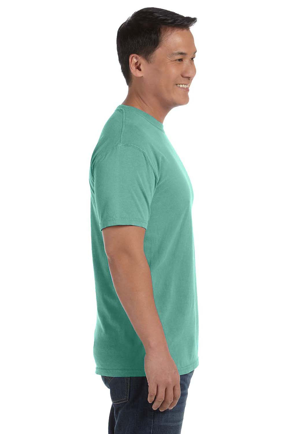 Comfort Colors C1717 Mens Short Sleeve Crewneck T-Shirt Island Reef Green Side