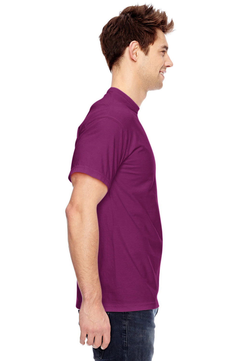 Comfort Colors 1717/C1717 Mens Short Sleeve Crewneck T-Shirt Boysenberry SIde