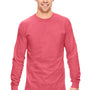 Comfort Colors Mens Long Sleeve Crewneck T-Shirt - Watermelon Pink