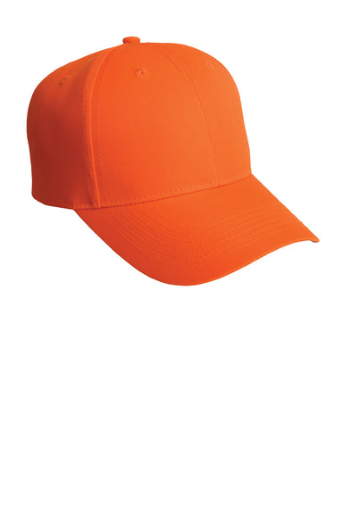 Port Authority C806 Mens Adjustable Hat Safety Orange Front