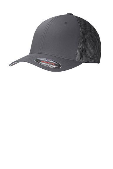 Port Authority C812 Mens Stretch Fit Hat Graphite Grey Front