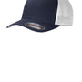 Port Authority Mens Stretch Fit Hat - True Navy Blue/White
