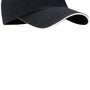 Port Authority Mens Adjustable Hat - Classic Navy Blue/White