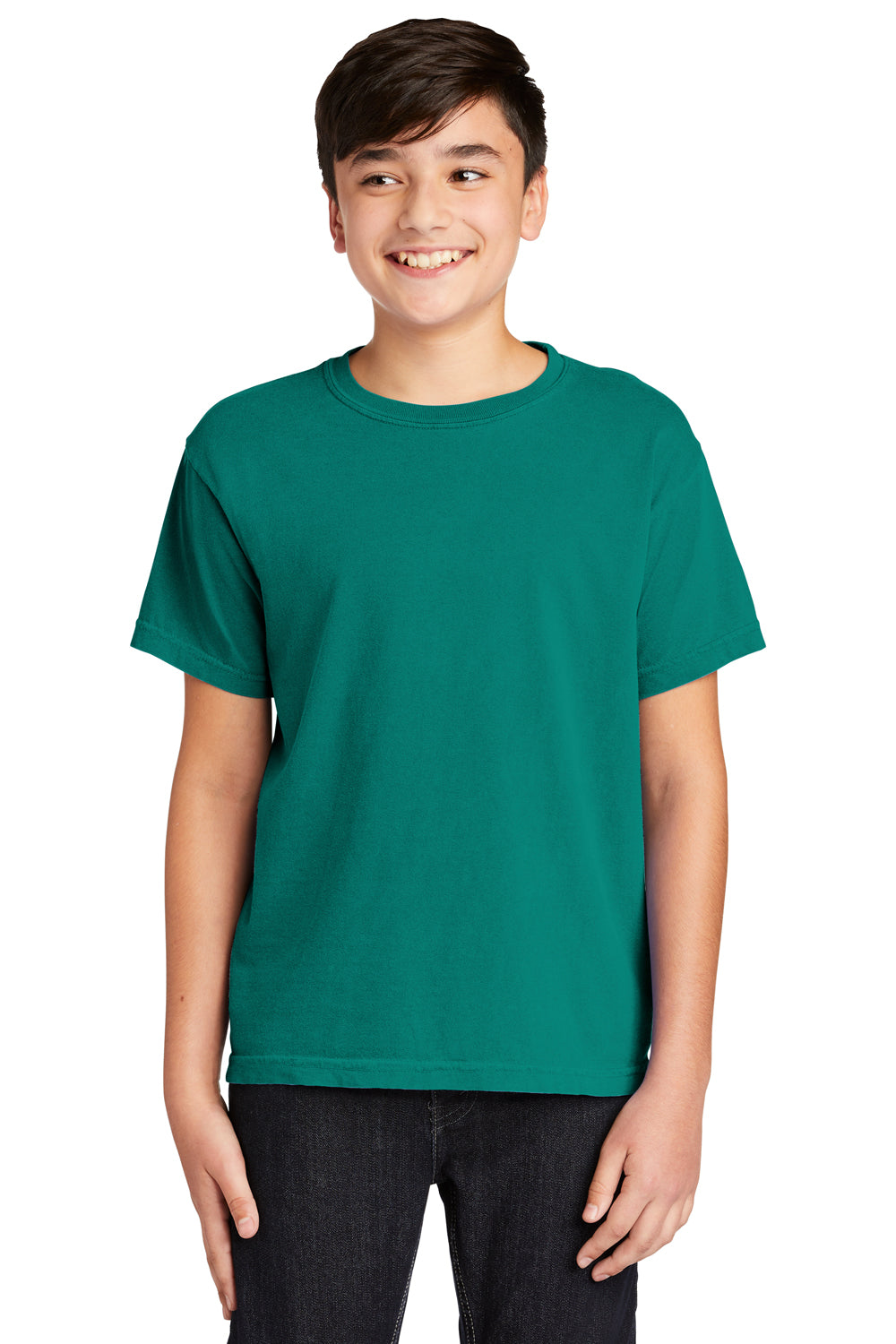 Comfort Colors C9018 Youth Short Sleeve Crewneck T-Shirt Seafoam Green Front