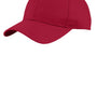 Port Authority Mens Moisture Wicking Adjustable Hat - Red