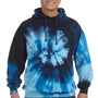 Tie-Dye Mens Hooded Sweatshirt Hoodie - Blue Ocean