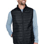 Core 365 Mens Prevail Packable Puffer Water Resistant Full Zip Vest - Black