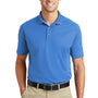 CornerStone Mens Select Moisture Wicking Short Sleeve Polo Shirt - Lake Blue