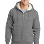 CornerStone Mens Water Resistant Fleece Full Zip Hooded Sweatshirt Hoodie - Grey