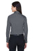 Devon & Jones DG530W Womens Crown Woven Collection Wrinkle Resistant Long Sleeve Button Down Shirt w/ Pocket Graphite Grey Back