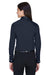 Devon & Jones DG530W Womens Crown Woven Collection Wrinkle Resistant Long Sleeve Button Down Shirt w/ Pocket Navy Blue Back