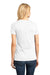 District DM104L Womens Perfect Weight Short Sleeve Crewneck T-Shirt White Back