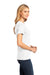 District DM104L Womens Perfect Weight Short Sleeve Crewneck T-Shirt White Side