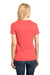 District DM104L Womens Perfect Weight Short Sleeve Crewneck T-Shirt Coral Pink Back