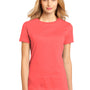 District Womens Perfect Weight Short Sleeve Crewneck T-Shirt - Coral