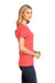 District DM104L Womens Perfect Weight Short Sleeve Crewneck T-Shirt Coral Pink Side