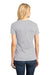 District DM104L Womens Perfect Weight Short Sleeve Crewneck T-Shirt Silver Grey Back