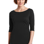 District Womens Perfect Weight 3/4 Sleeve T-Shirt - Jet Black - Closeout