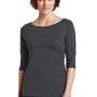 District Womens Perfect Weight 3/4 Sleeve T-Shirt - Charcoal Grey - Closeout