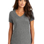 District Womens Perfect Weight Short Sleeve V-Neck T-Shirt - Heather Nickel Grey