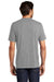 District DM130 Mens Perfect Tri Short Sleeve Crewneck T-Shirt Grey Frost Back