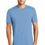 District Mens Perfect Weight Short Sleeve Crewneck T-Shirt - Clean Denim Blue