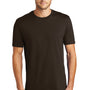 District Mens Perfect Weight Short Sleeve Crewneck T-Shirt - Espresso Brown