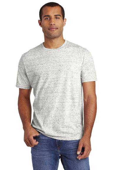 District DT365 Mens Cosmic Short Sleeve Crewneck T-Shirt White/Black Front