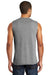District DT6300 Mens Very Important Muscle Tank Top Grey Frost Back